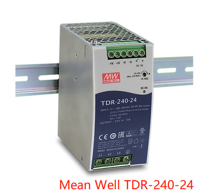industrielle Hutschiene 240W Dreiphasen-TDR-240-24 errichtet in aktivem PFC