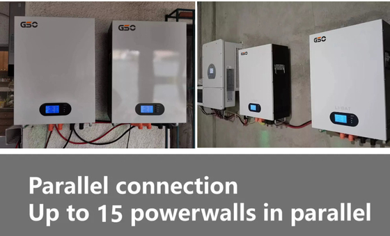 GSO-Telekommunikation treiben Powerwall-Batterie-Satz LiFePO4 48V 100Ah 200Ah an