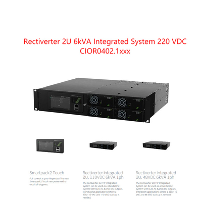 integriertes System-einzelne Zeile 2u 6kva Rectiverter Eltek für 220vdc 241123,102 241123,100