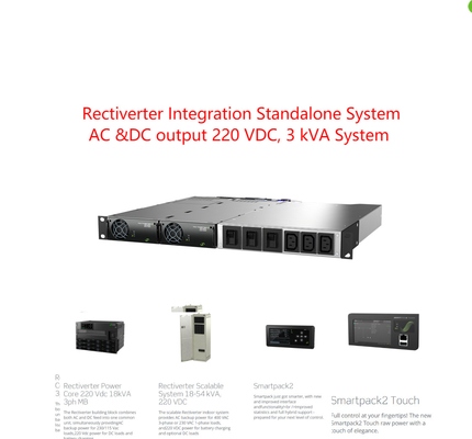 Alleinstehendes integriertes System 3kva Eltek Rectiverter 1 Phase 220 VDC