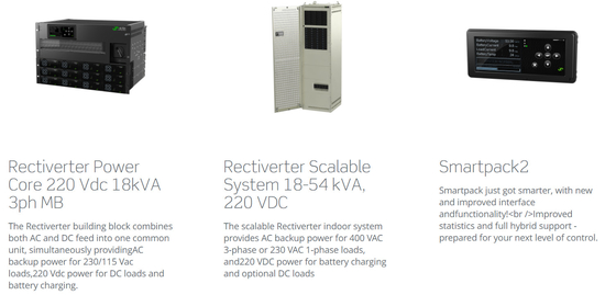Alleinstehendes integriertes System 3kva Eltek Rectiverter 1 Phase 220 VDC