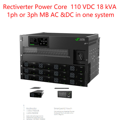 Stromnetz des Energie-Kern-110vdc Eltek Rectiverter 18 KVA 24kw 230v Flatpack