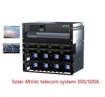 Eltek Flatpack2 48/3200 HE Solarmodul 241119.650 Telekommunikationshybridesystem 7U Höhe