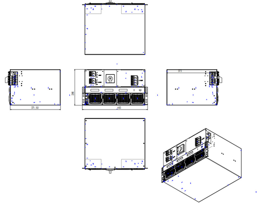 CE+T Modular Dc zu Ac Leistungsumrichter TSI BRAVO 110/230 110Vdc 230Vac 2,5kva 2kw P/N T321750201