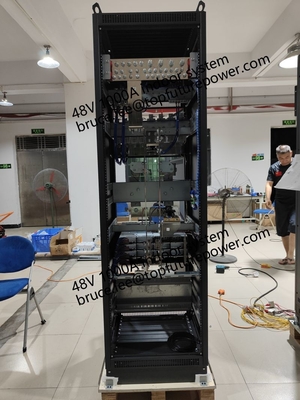 Maßgeschneiderte Kraftwerke FP2 48Vdc 48kw 1000A Indoor Telecom Große Anlage Eltek Richtiger Smartpack2 Controller 3 Phase 208V
