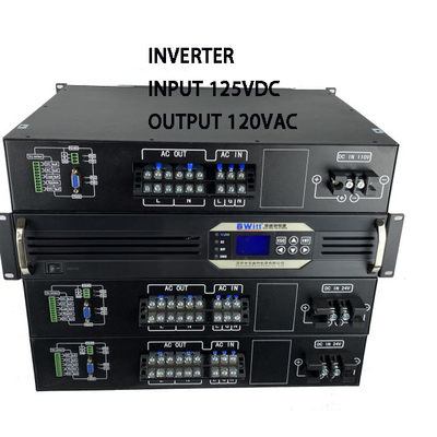 DC zu AC 19 Zoll Rack Mount Inverter Dc 125v bis 120v 3kva 2400w reiner Sinuswellen-Inverter