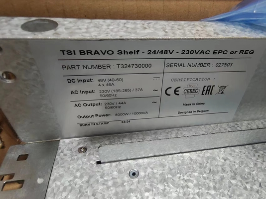 CE+T Leistungsschema BRAVO 24/48V 230VAC 2U Leistung Regal für 19 Zoll Schrank P/N T324730000