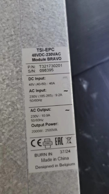 CE+T Bravo Modulumrichter 2,5 KVA 1,5 KVA 230 Vac TSI BRAVO DC zu Wechselstromumrichter P/N T321730201