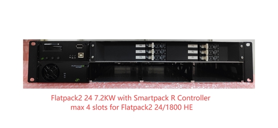 Eltek FP2 24V 7.2KW Powercore 2U 19 Inch Max 4 Schlitze für Flatpack2 24/1800 HE Smartpack R Controller