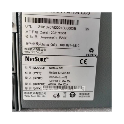 Vertiv 19 Zoll eingebettetes Stromversorgungssystem Netsure 521A31 Schalter Stromversorgung 150A Gleichstromsystem