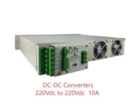 19 Zoll Gleichspannungsumrichter 24Vdc 48vDC 110vDC 220Vdc 2200W10A Standalone-Strommodul mit LCD-Monitor-Controller
