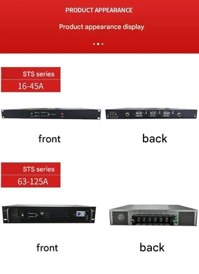 220V Ausgang STS Dual Input Static Transfer Switch Einzelphase 16A / 25A / 32A / 40A/45A