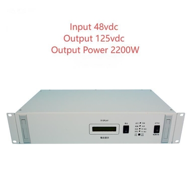 19" Rackmount RCT2000D-Serie Isolierte Gleichspannungskonverter Eingang 48vdc Ausgang 125vdc D20-18-25