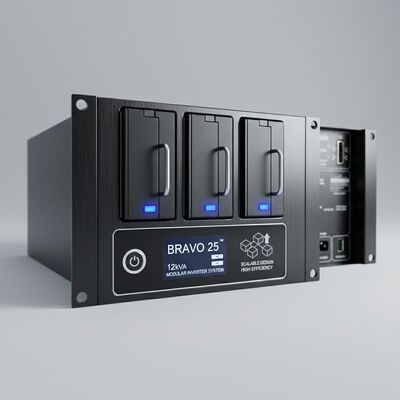 BRAVO 25 12kVA Modular Inverter System mit skalierbarem Design und hoher Effizienz für kritische Strombedarf