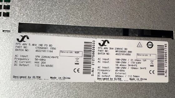 Eltek 24V Flatpack S 1U 5R 9kW Telekommunikationsstromversorgungssystem 241122.900 Smartpack S Controller