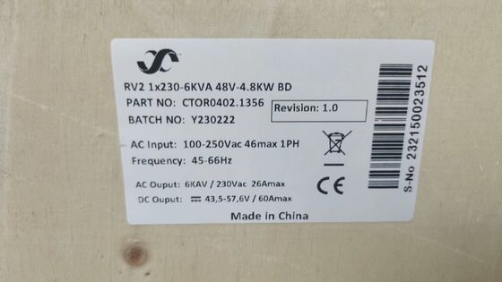 Eltek 4kw 230v Gleichstromversorgungssystem CTOR0201.001 Standalone-Rektifikator mit Integration für Telekommunikation