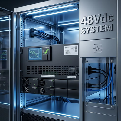 Anpassbares Stromversorgungssystem für Industriezweige FP2 48V 12KW+6KVA 230V 5U für raue Umgebungen