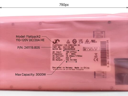 Eltek Flatpack2 3000W Hocheffizienz-Gleichrichtermodul mit 1U-Formfaktor-Stromversorgung