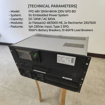 Eltek Rectiverter Stromversorgung 12KW DC 6KVA AC Smartpack2 Touch Control