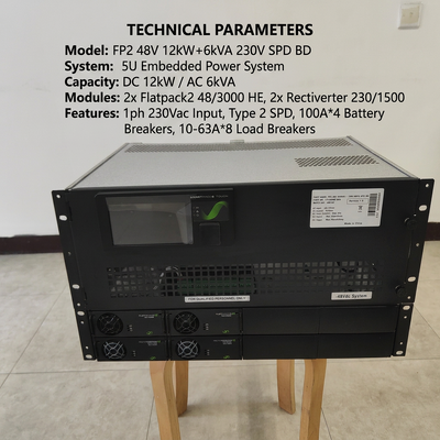 Eltek Rectiverter Stromversorgung 12KW DC 6KVA AC Smartpack2 Touch Control