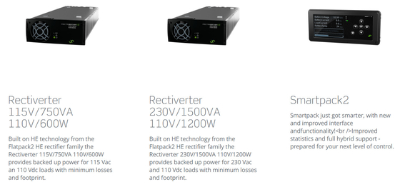 Energie-Kern-Telekommunikations-Stromnetz 110Vdc 6kVA 1ph Eltek Rectiverter MB