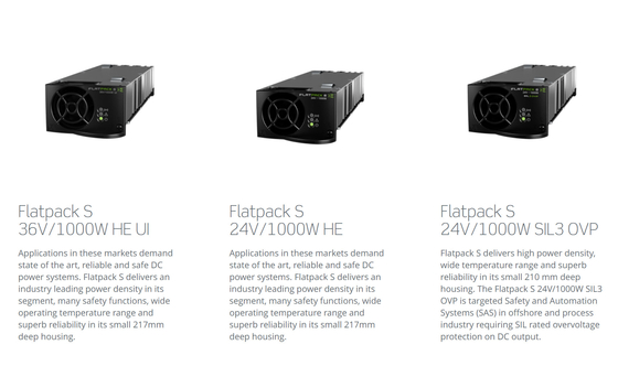 System 24V 3*2 Eltek Flatpack S 3U Kilowatt-DC-Stromversorgung CER-UL
